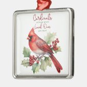 Mooie kardinalen verschijnen wanneer onze geliefde metalen ornament (Links)