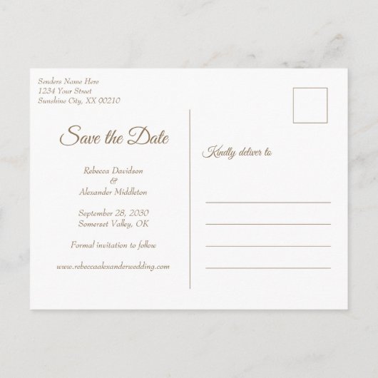 Mooie karmijn-Floral bruiloft bespaart de datum Aankondigingskaart (Achterkant)