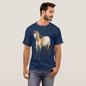 Mooie karnemelk Buckskin Appaloosa Horse T-shirt (Voorkant volledig)
