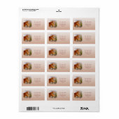 Mooie kastanje paard retour adres labels (Full Sheet)