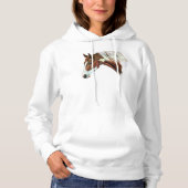 Mooie Kastanje Tovero Paint Horse Hoodie (Voorkant)