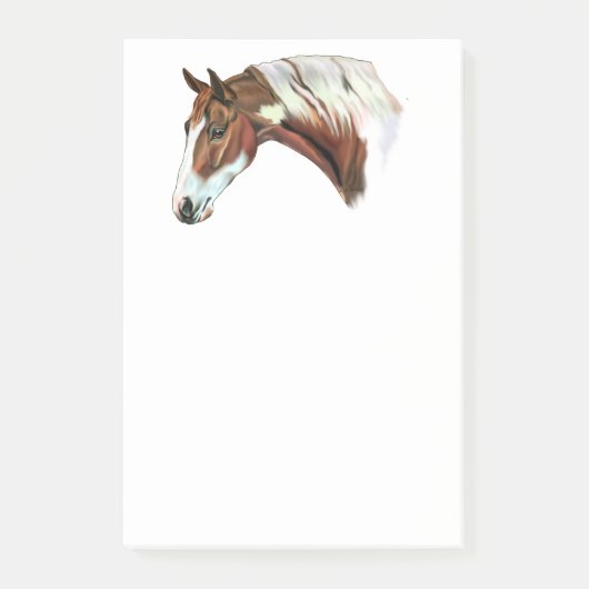 Mooie Kastanje Tovero Paint Horse Post-it® Notes (Voorkant)