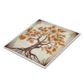 Mooie kastanjeboompatroonkeramische Tegel Tegeltje (Zijkant)