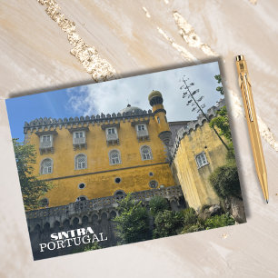 Mooie kasteel Sintra Portugal Fotografie, Reizen Feestdagenkaart