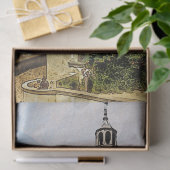 Mooie kasteel tissuepapier (Geschenk)