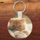 Mooie kat blijft warm sleutelhanger (Voorkant)