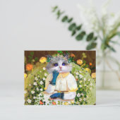 Mooie Kat Briefkaart (Staand voorkant)