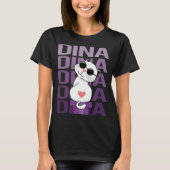 Mooie kat - Dina naam T-shirt (Voorkant)