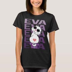 Mooie kat - Eva naam T-shirt