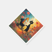 Mooie Kat Giraffe Servetten (Hoek)