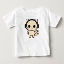 Mooie kat grafische aangepaste T-shirt | Gepersona