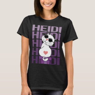 Mooie kat - Heidi naam T-shirt