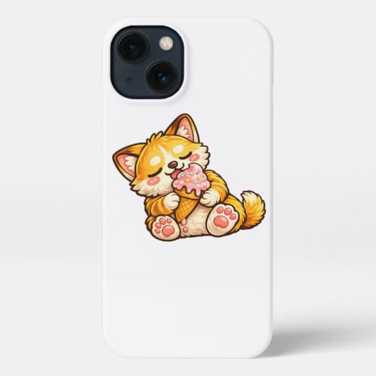Mooie Kat Ijs iPhone Hoesje (Achterkant)