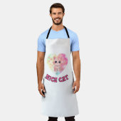 Mooie kat in de keuken schort (Gedragen)