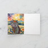 Mooie kat in de zon Wenskaart Kaart (Binnen)