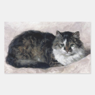 Mooie kat  kunst Henriette Ronner Knip Rechthoekige Sticker