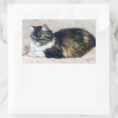 Mooie kat  kunst Henriette Ronner Knip Rechthoekige Sticker (Tas)