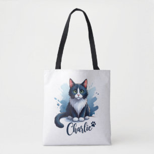 Mooie kat kunstwerk tas – Cadeau voor kattenliefhe