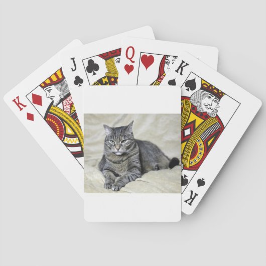 Mooie Kat Liggend Speelkaarten (Achterkant)