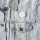 Mooie kat lijntekening, met drie harten ronde button 3,2 cm (In situ)