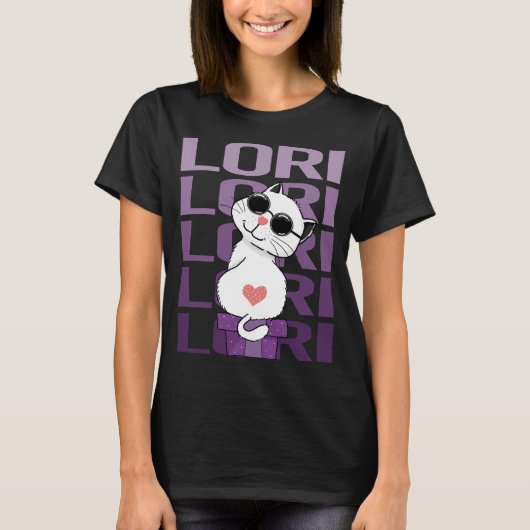 Mooie kat - Lori naam T-shirt (Voorkant)