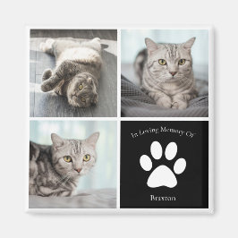 Mooie Kat Memorial Custom Pet Photo Keepsake Magneet