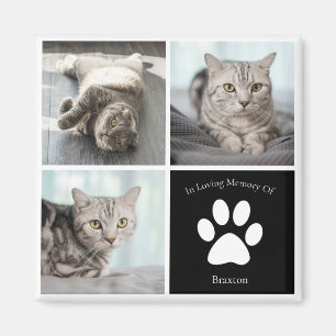 Mooie Kat Memorial Custom Pet Photo Keepsake Magneet