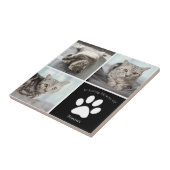 Mooie Kat Memorial Custom Pet Photo Keepsake Tegeltje (Zijkant)