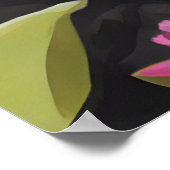 Mooie kat met bloemen poster (Hoek)