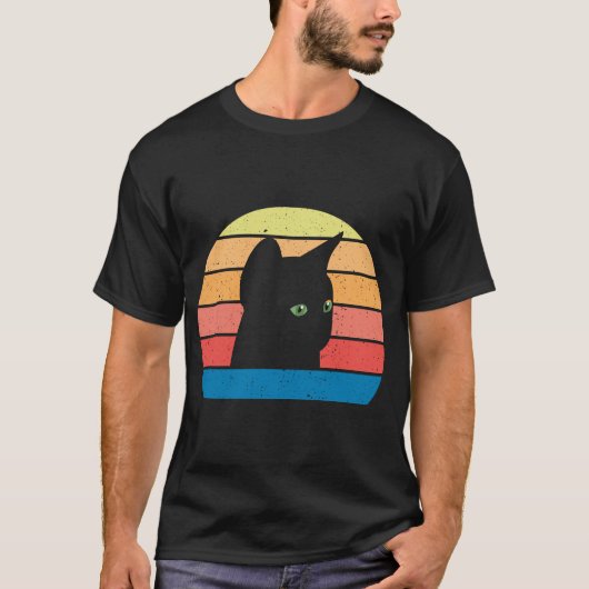 mooie kat met groen oog t-shirt (Voorkant)