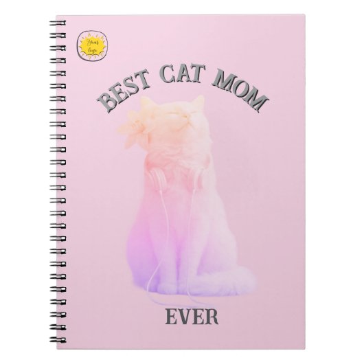 Mooie kat moeder foto notitieboek (Voorkant)