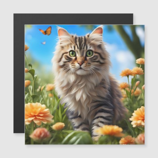 Mooie kat mooie tuin (Voorkant / Achterkant)