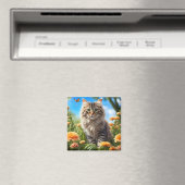 Mooie kat mooie tuin magneet (Insitu (Vaatwasser))