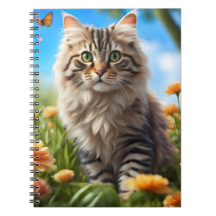 Mooie kat mooie tuin notitieboek