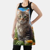 Mooie kat mooie tuin schort (Insitu)