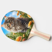 Mooie kat mooie tuin tafeltennisbatje (Zijkant)