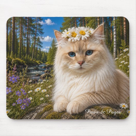 Mooie Kat Muismat | Paws & Pages (Voorkant)