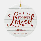 Mooie kat of hond huisdier herinnering foto keramisch ornament (Voorkant)