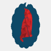 Mooie kat ornament kaart (Rechts)