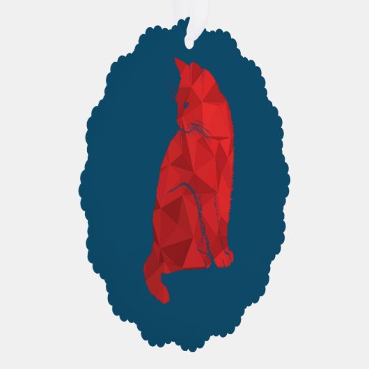 Mooie kat ornament kaart (Rechts)