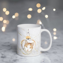 Mooie kat ornament marmer COFFEE MOK