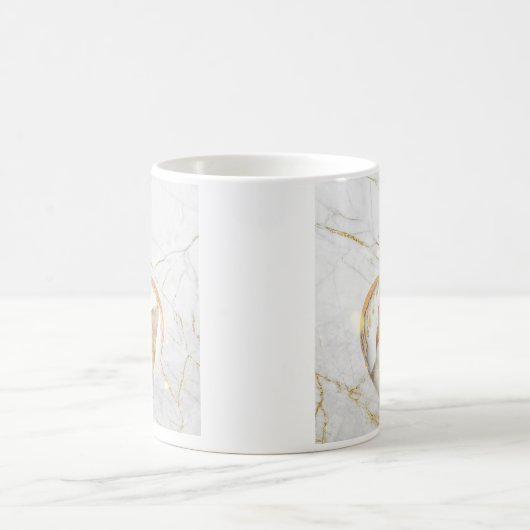 Mooie kat ornament marmer COFFEE MOK (Center)