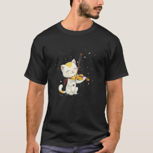 Mooie Kat speelt mooi Viool Kostuum T-shirt