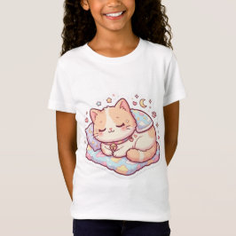 Mooie kat sticker stijl kids T-shirt | Schattige K
