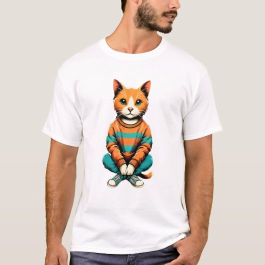 Mooie kat t-shirt (Voorkant)