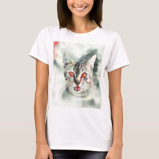 Mooie kat t-shirt (Voorkant)