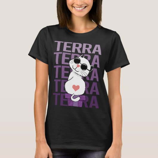 Mooie kat - Terra Naam T-shirt (Voorkant)
