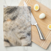 Mooie kat theedoek (Quarter Fold)