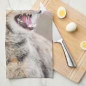 Mooie kat theedoek (Quarter Fold)