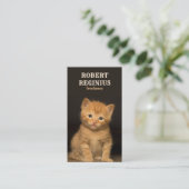 Mooie kat visitekaartje (Staand voorkant)